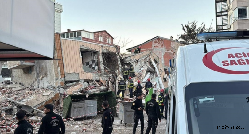 Kocaeli'de 7 katlı bina çöktü