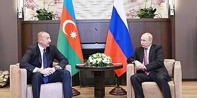 Putin ile Aliyev  gerginliği görüştü