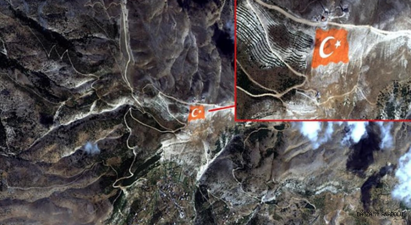 Türk bayrağı, Göktürk-1 uydusunun kamerasına yansıdı