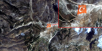 Türk bayrağı, Göktürk-1 uydusunun kamerasına yansıdı